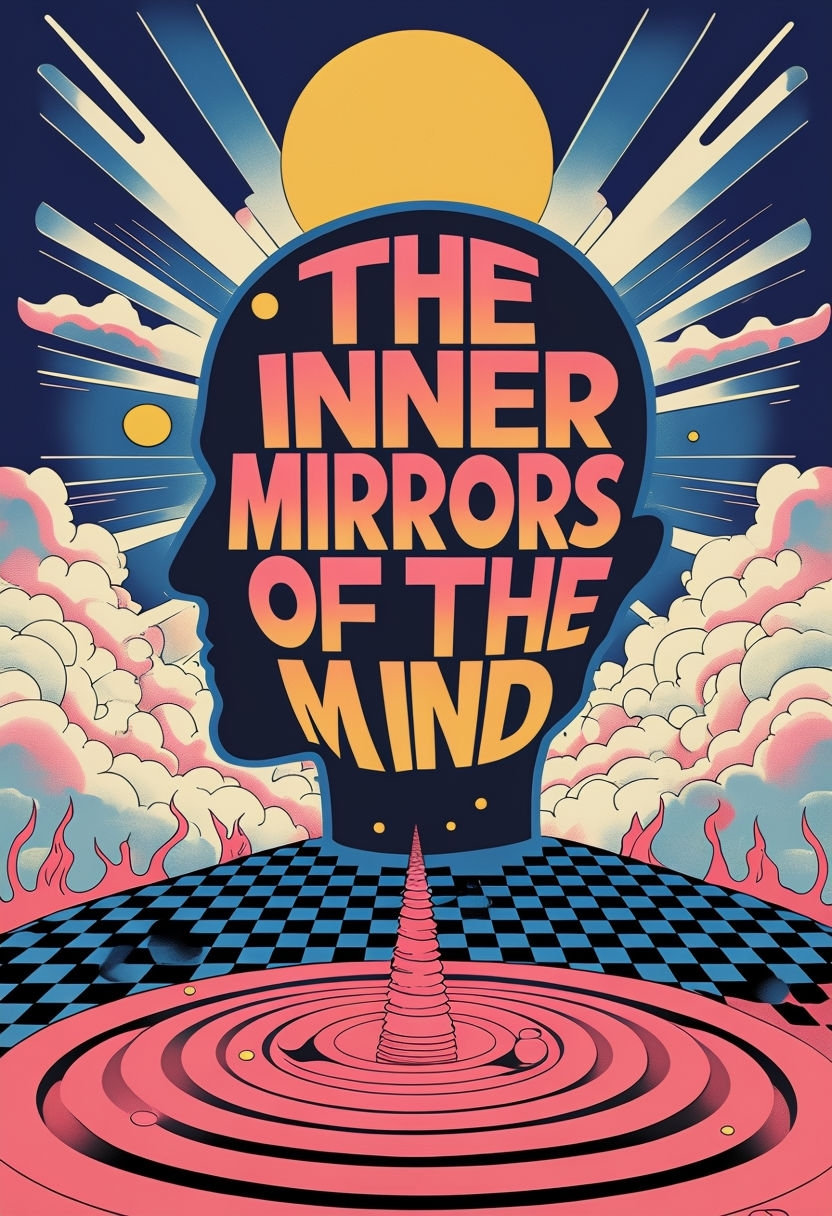 Surreal Inner Mirrors of the Mind Vibrant Art Poster
