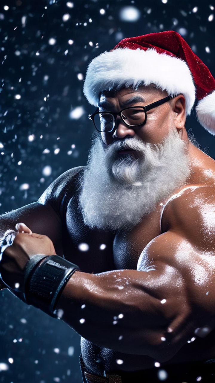 muscle santa