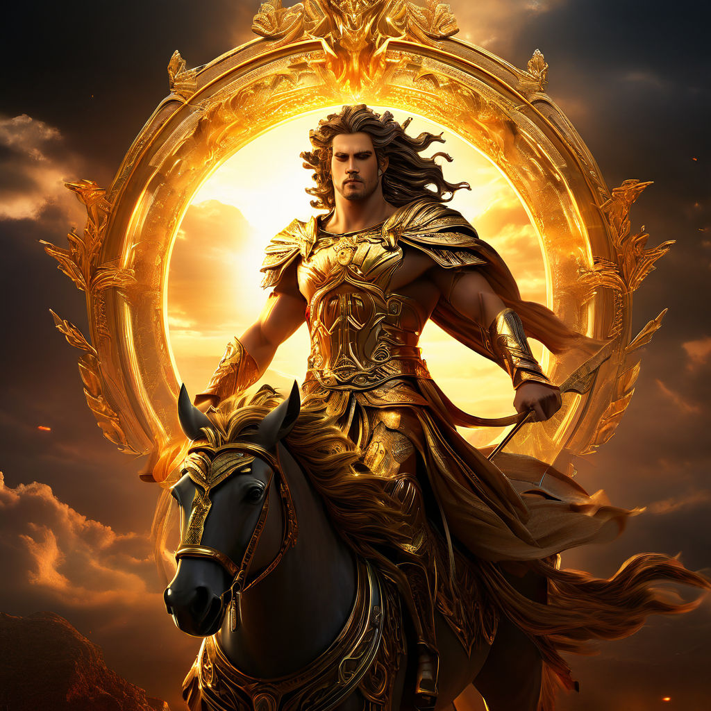 Create an image of the Greek God Helios for my Rise of Kingd... by ...