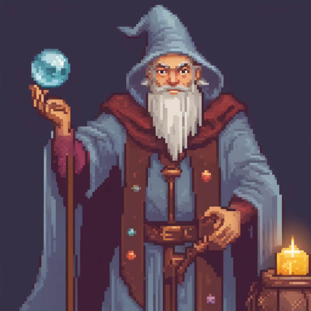 A D&D wizard young by NenhumBit - Playground