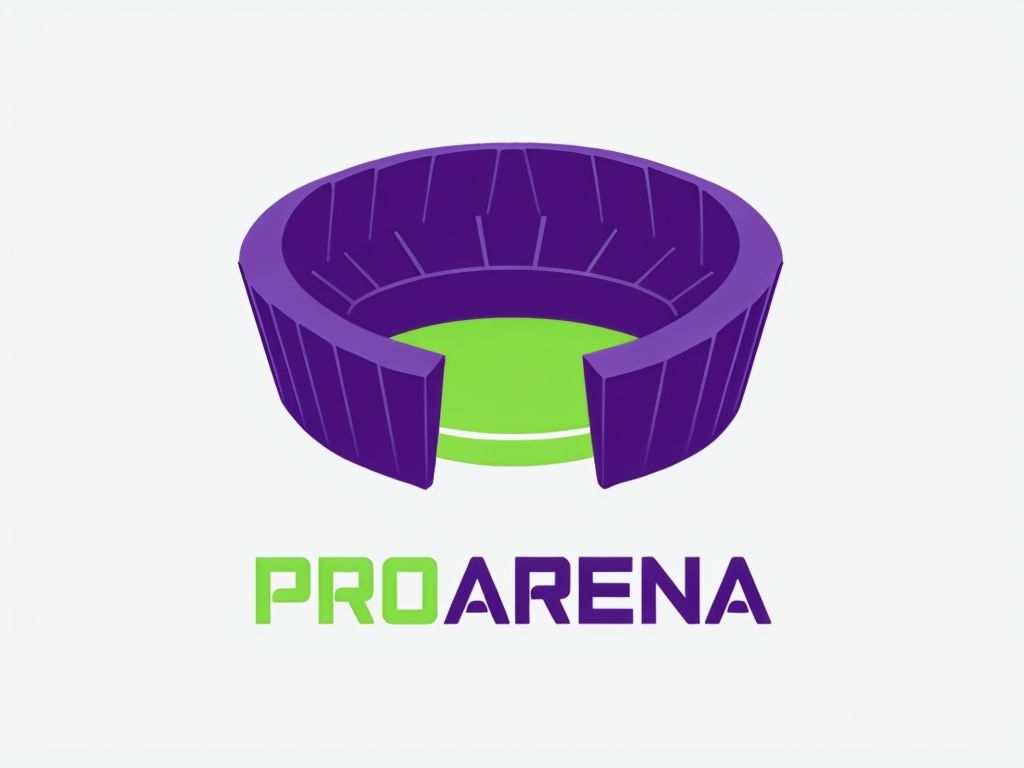 Modern Minimalist PROARENA Stadium Logo Design