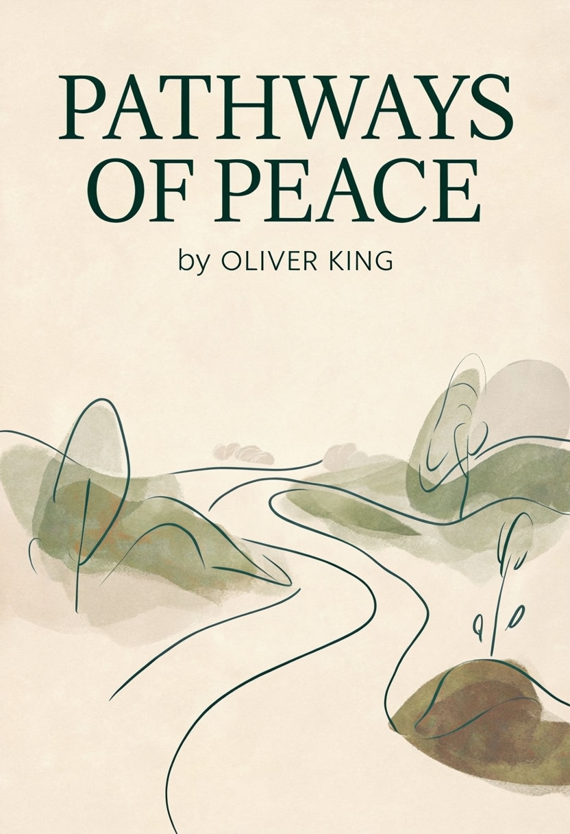 Pathways of Peace Minimalist EBook Cover Design by Oliver King