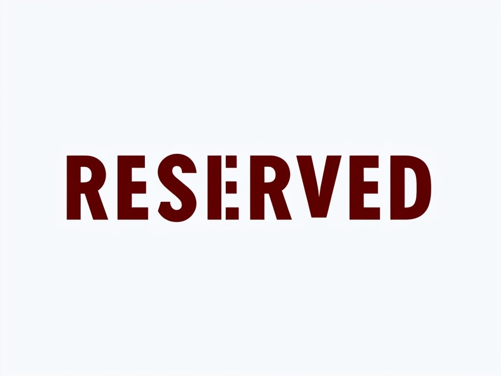 Bold Minimalist Reserved Typography Hat Design