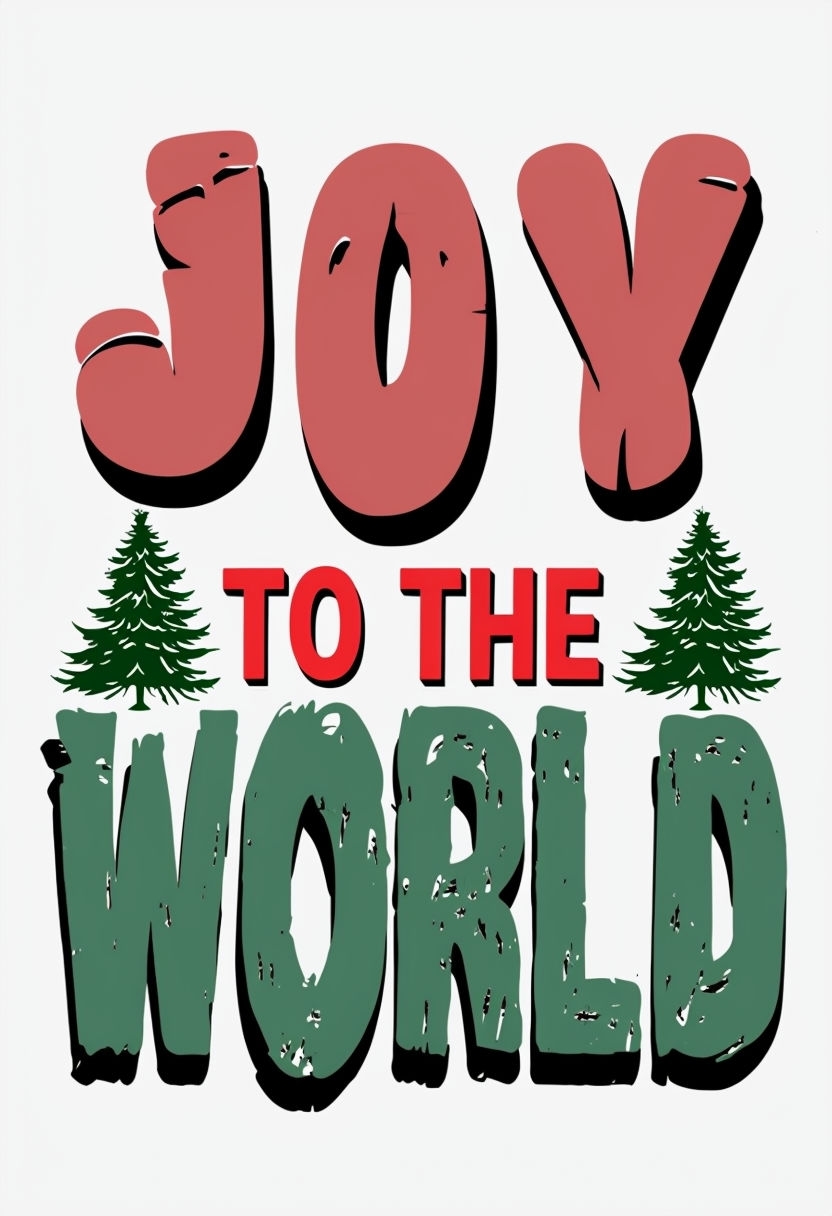 Joy to the World Festive Graphic T-Shirt