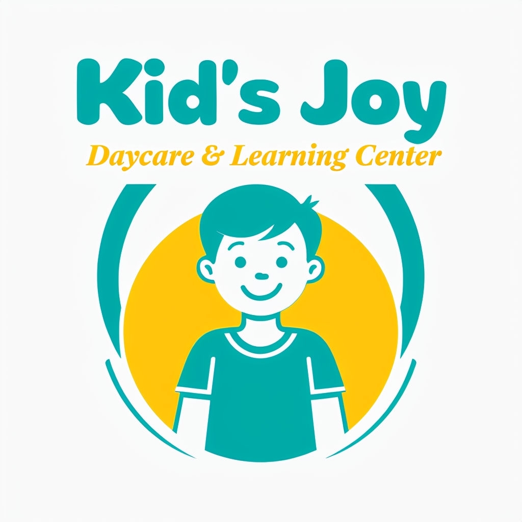 Playful Kid's Joy Daycare Logo Design with Vibrant Colors