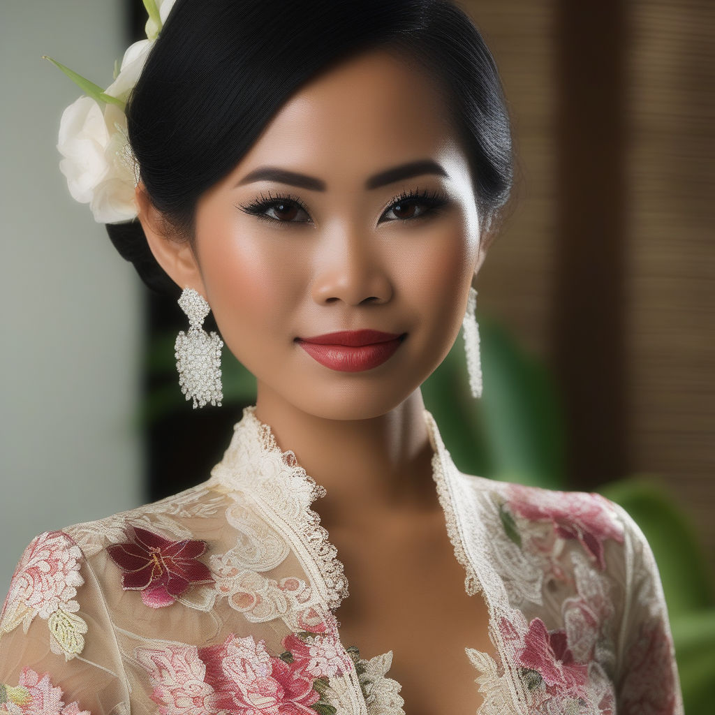 Indonesian woman wearing kebaya by Distorsi Jiwa - Playground