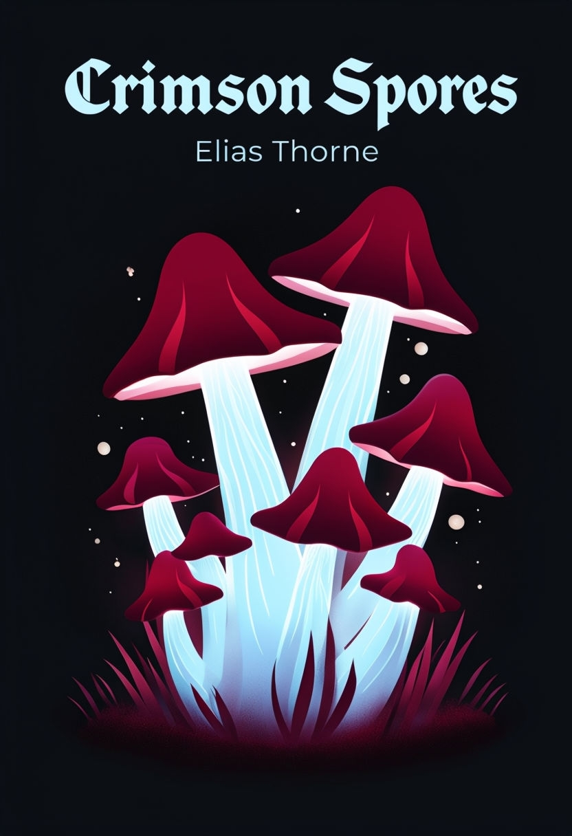 Crimson Spores Dark Fantasy Novel EBook Cover