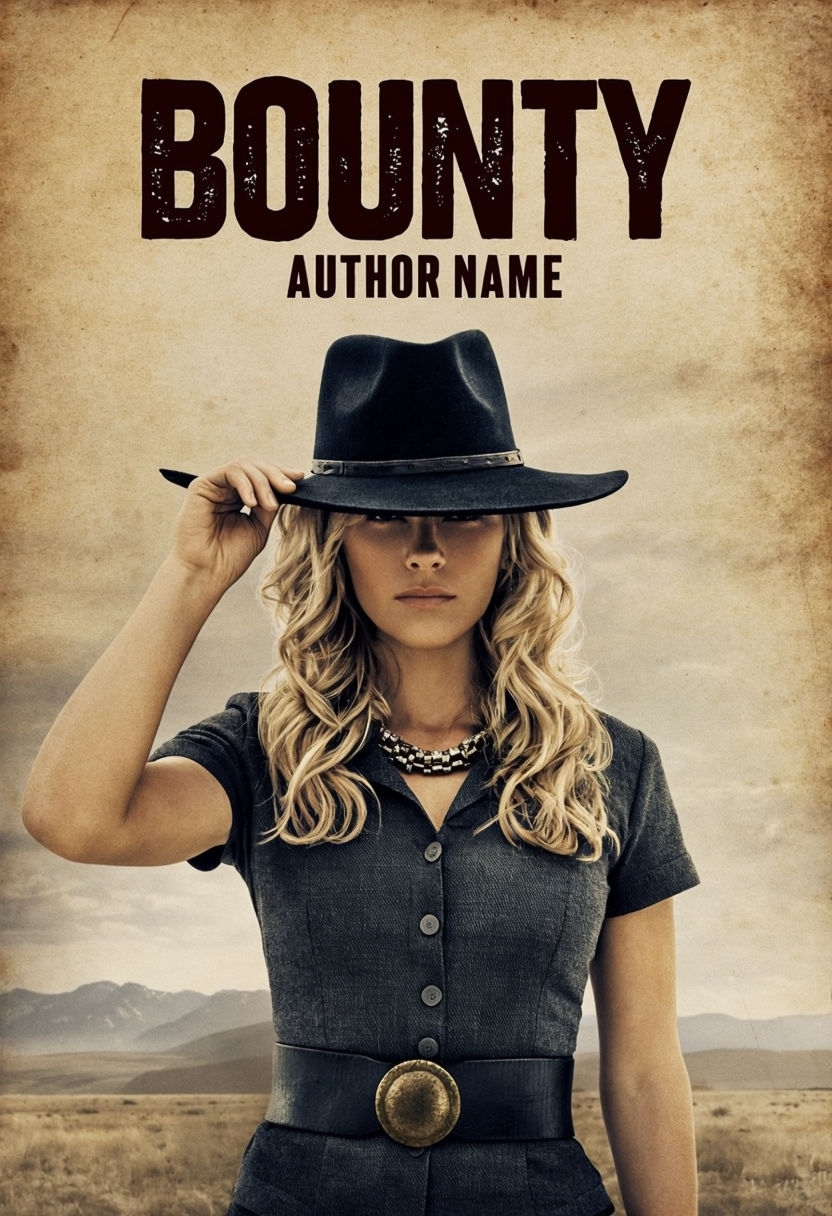Mysterious Woman in Western Bounty Film Promotion EBook Cover