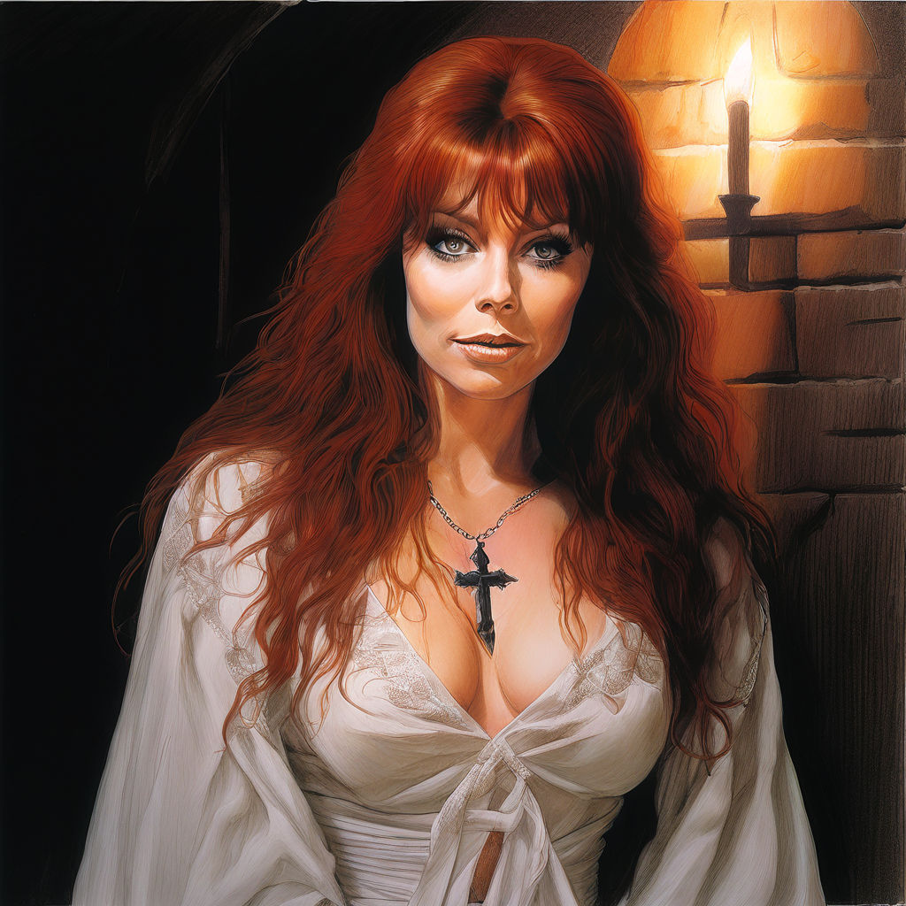 a beautiful Cassandra Peterson as Elvira