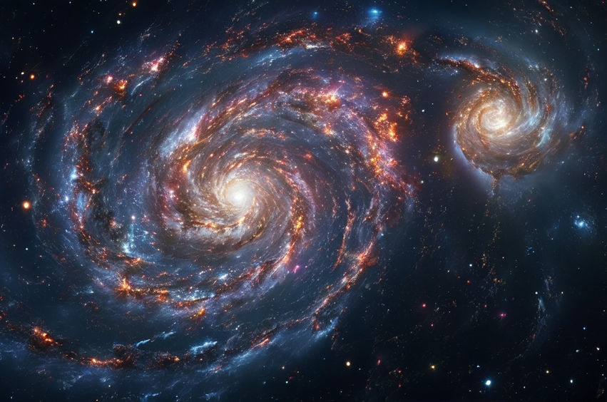 Imagine a barred spiral galaxy map by Alex. C - Playground