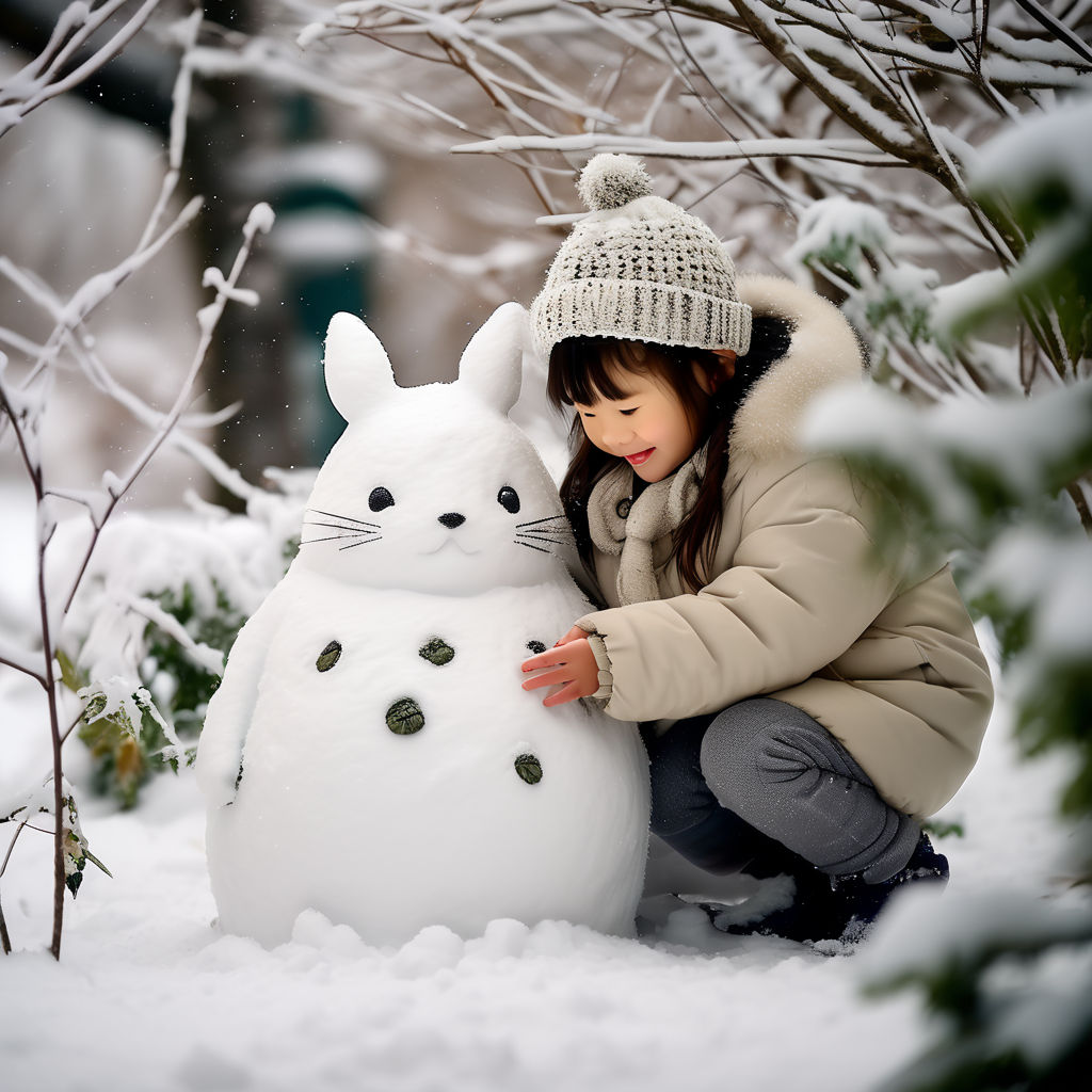 snowman with princess
