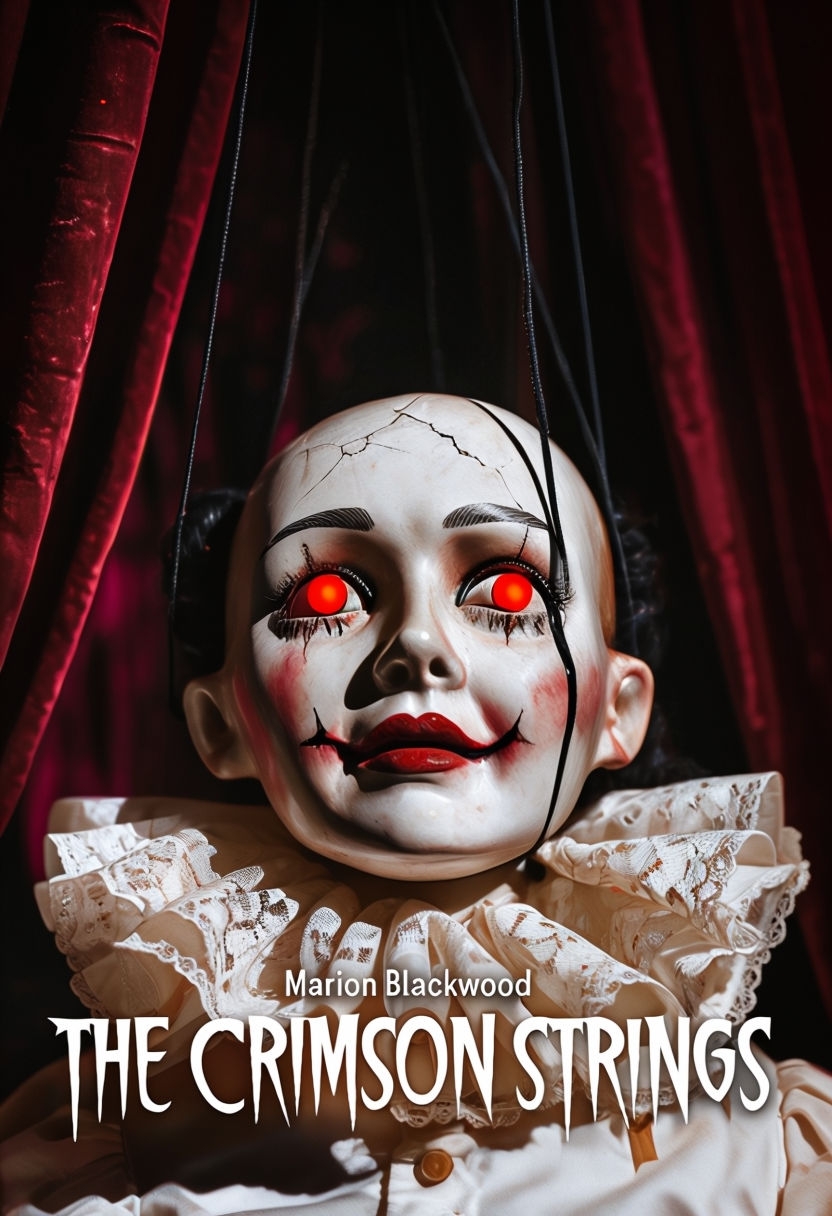 Disturbing Antique Marionette Horror EBook Cover Design