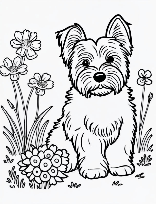 A printable black and white coloring page by CL Landers - Playground