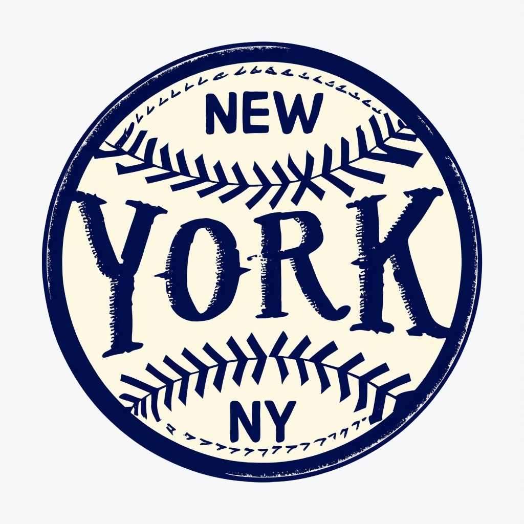Vintage New York NY Text with Chevron Patterns Hat