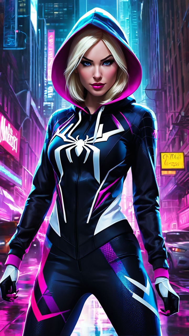 Anime Gwen Stacy symbiote