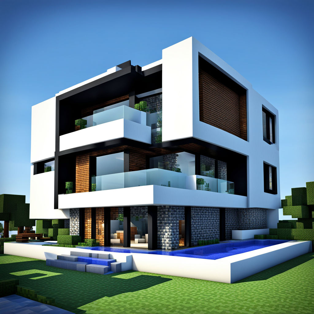 Minecraft modern house designs by King IG - Playground