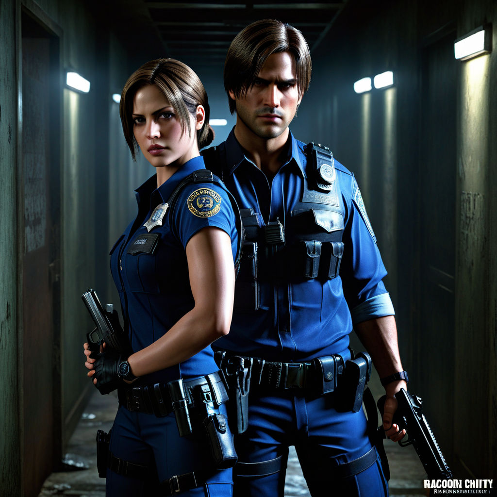 claire redfield smiles and kisses blonde leon kennedy romance