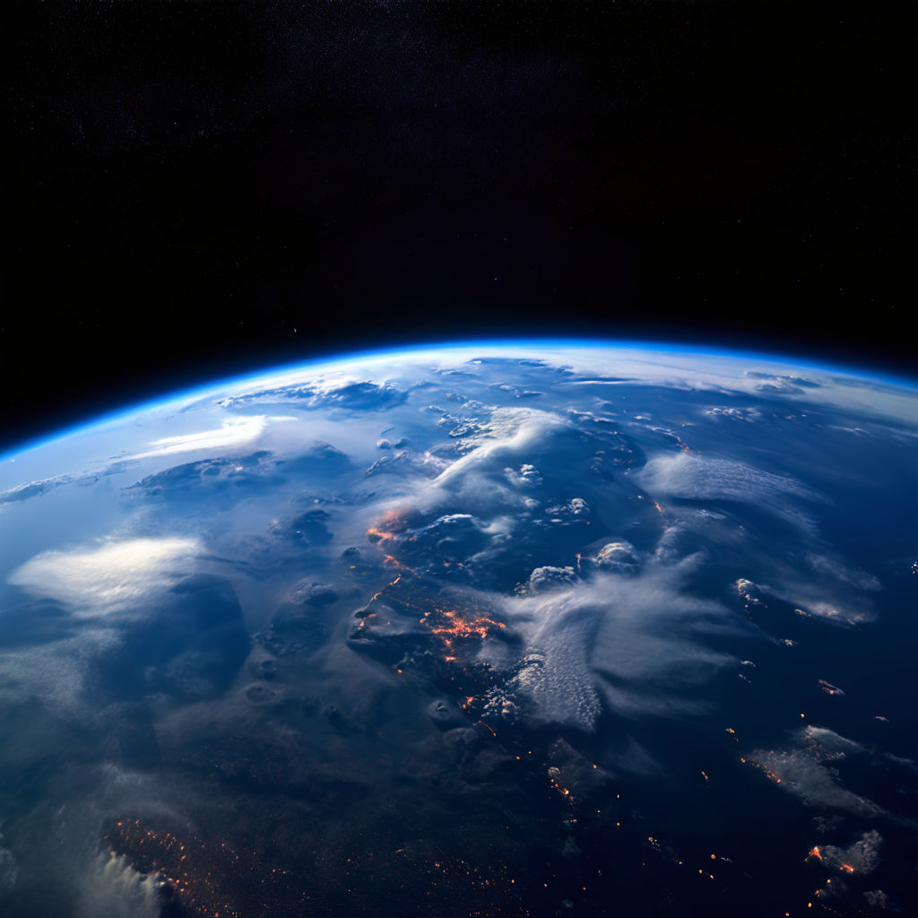 view of the earth from the international space station