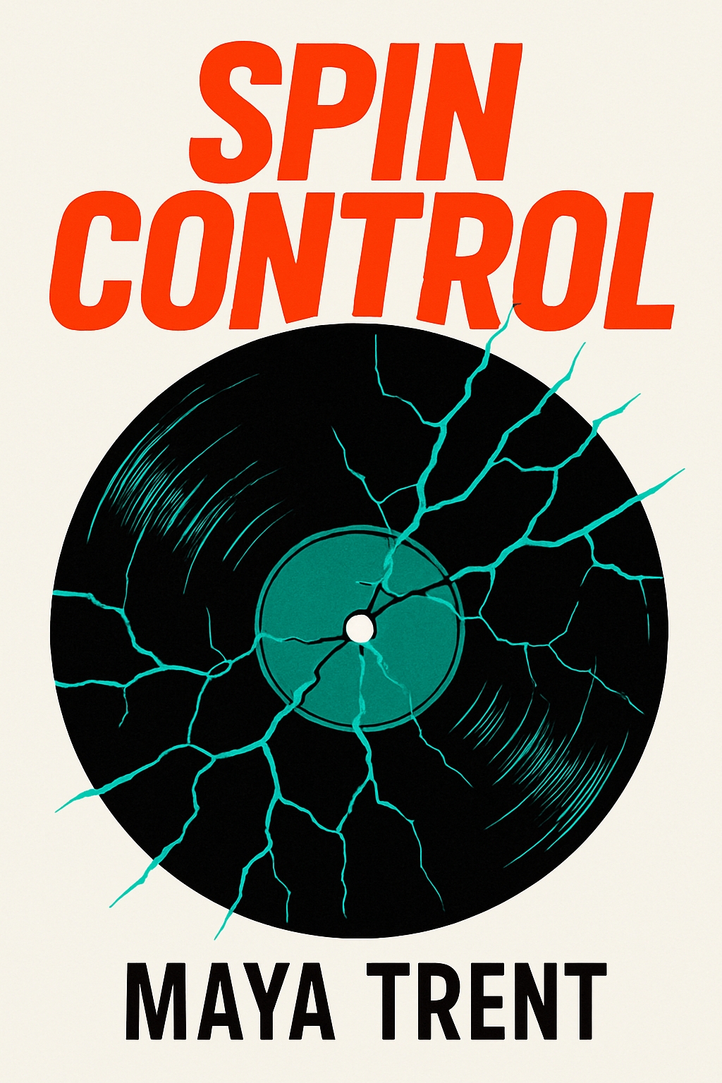 Minimalist Vinyl Record Design for Spin Control EBook Cover