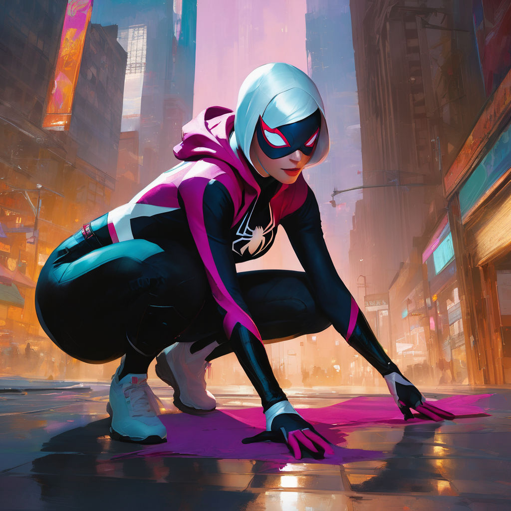 spider-gwen super detailed full body