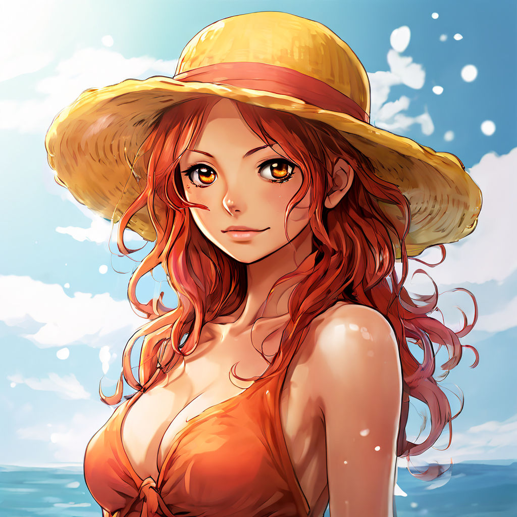 portrait of nami from one piece