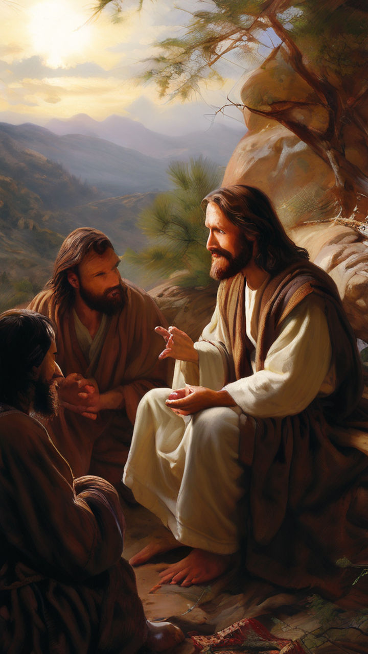 Jesus teaching the disciples about prayer by gio paraiso playground