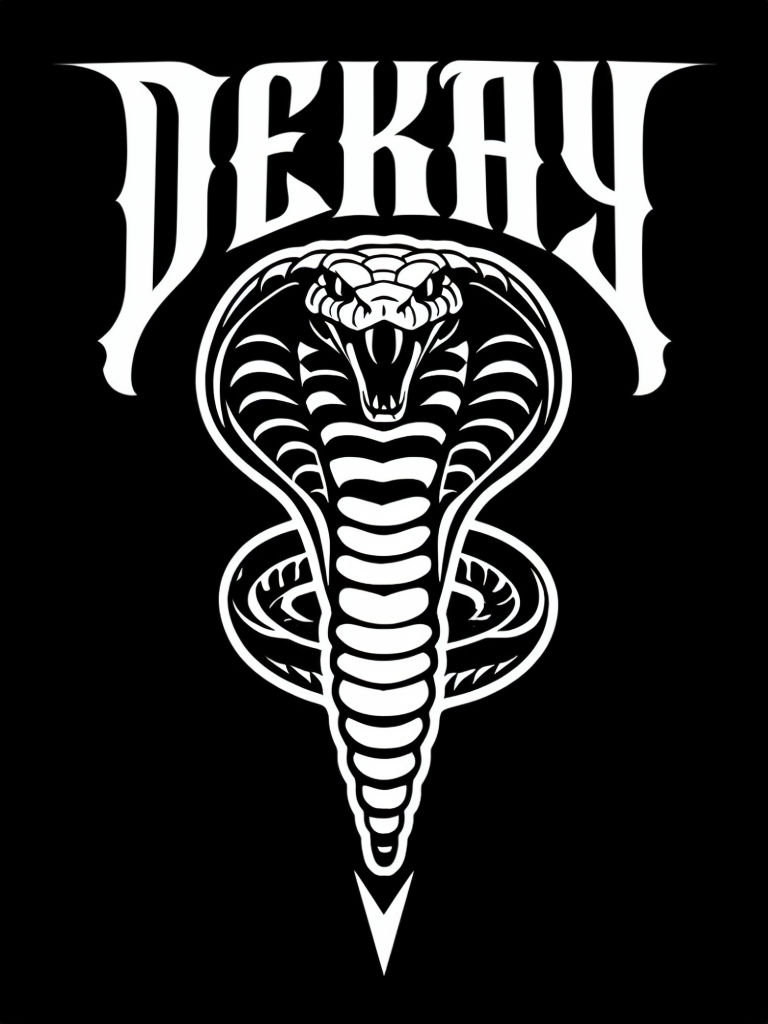 Bold Cobra DEKAY Graphic Design T-Shirt