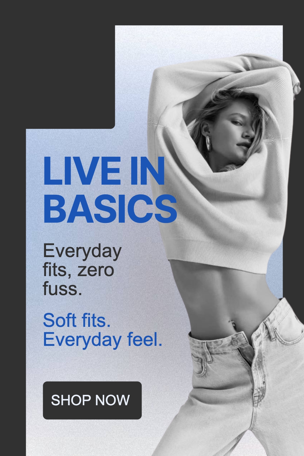 Modern Minimalist Advertisement for Everyday Fashion Flyer