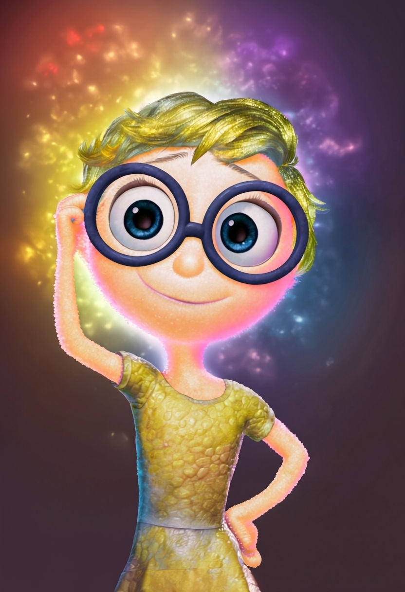 Curiosity Character from Inside Out 3D Art Print