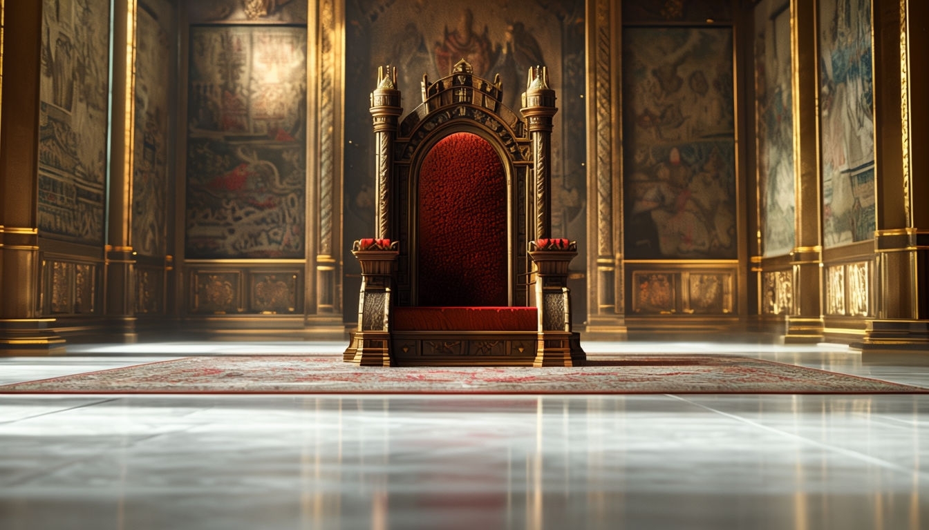 Regal Grand Palace Throne Room Virtual Background Design