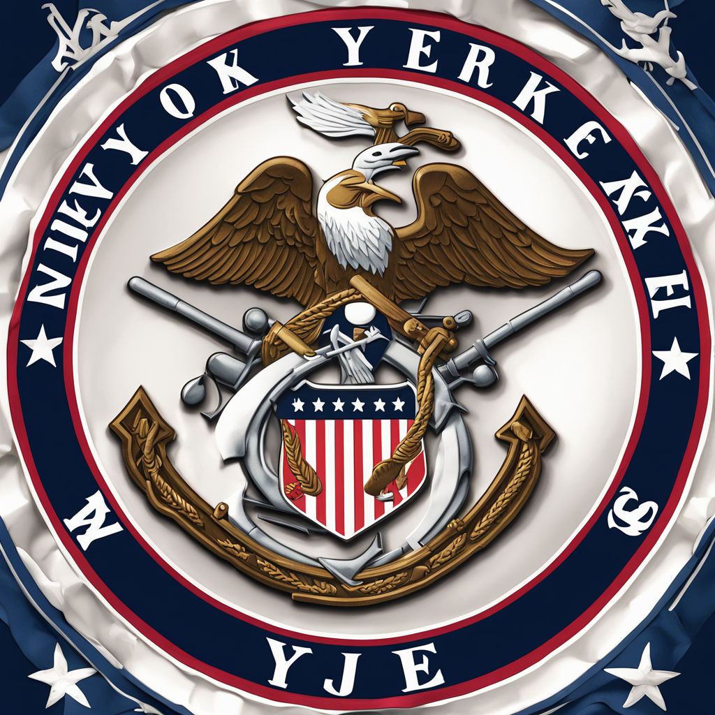 New York Yankees emblem enclosing the iconic United States M... by