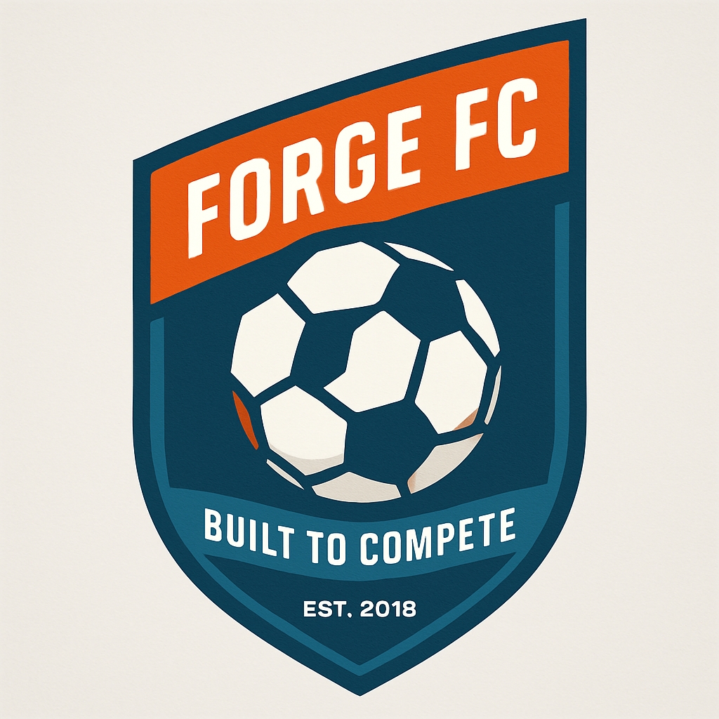 Modern Flat Forge FC Soccer Emblem Logo Design