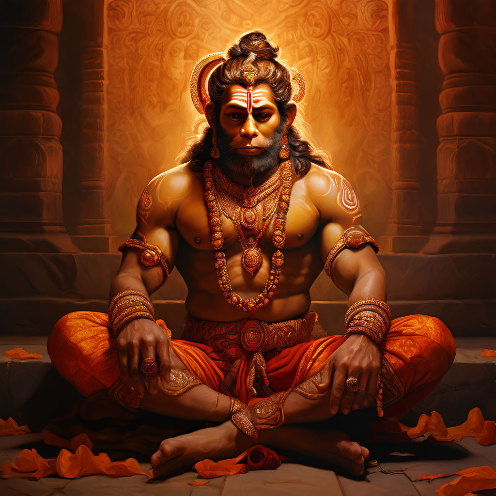 Lord hanuman by vishnu sharma playground