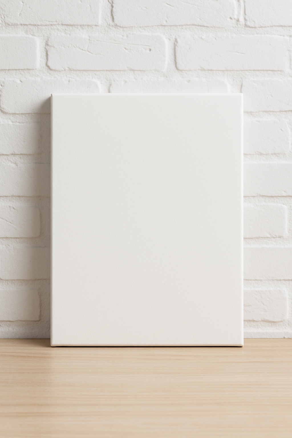 Minimalist Off-White Canvas Photography for Elegant Decor Mockup