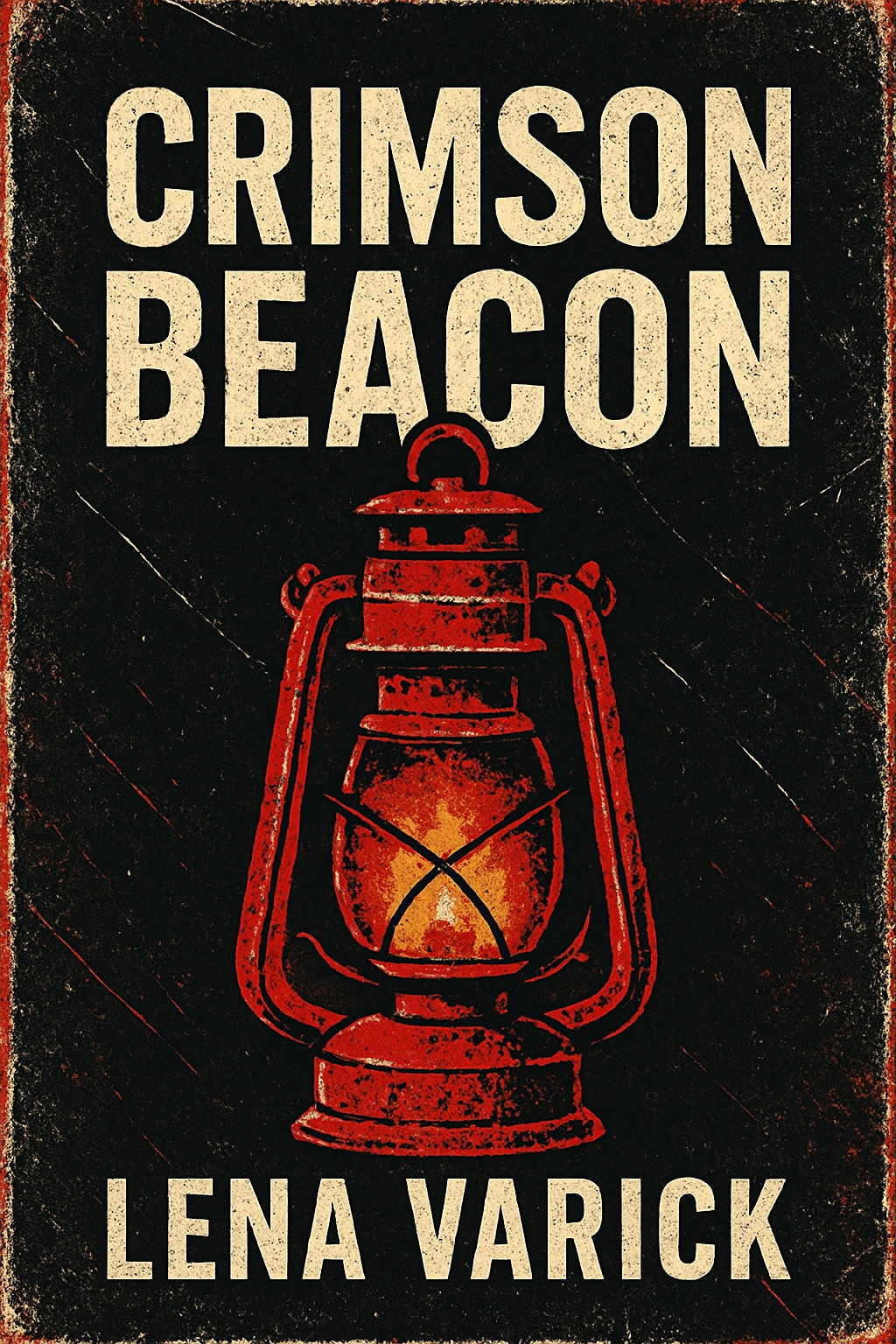 Crimson Beacon Vintage Lantern EBook Cover Design