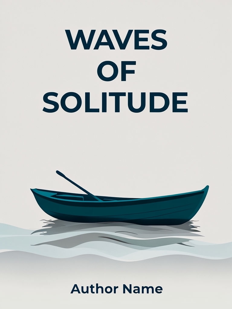 Waves of Solitude Minimalist EBook Cover Design