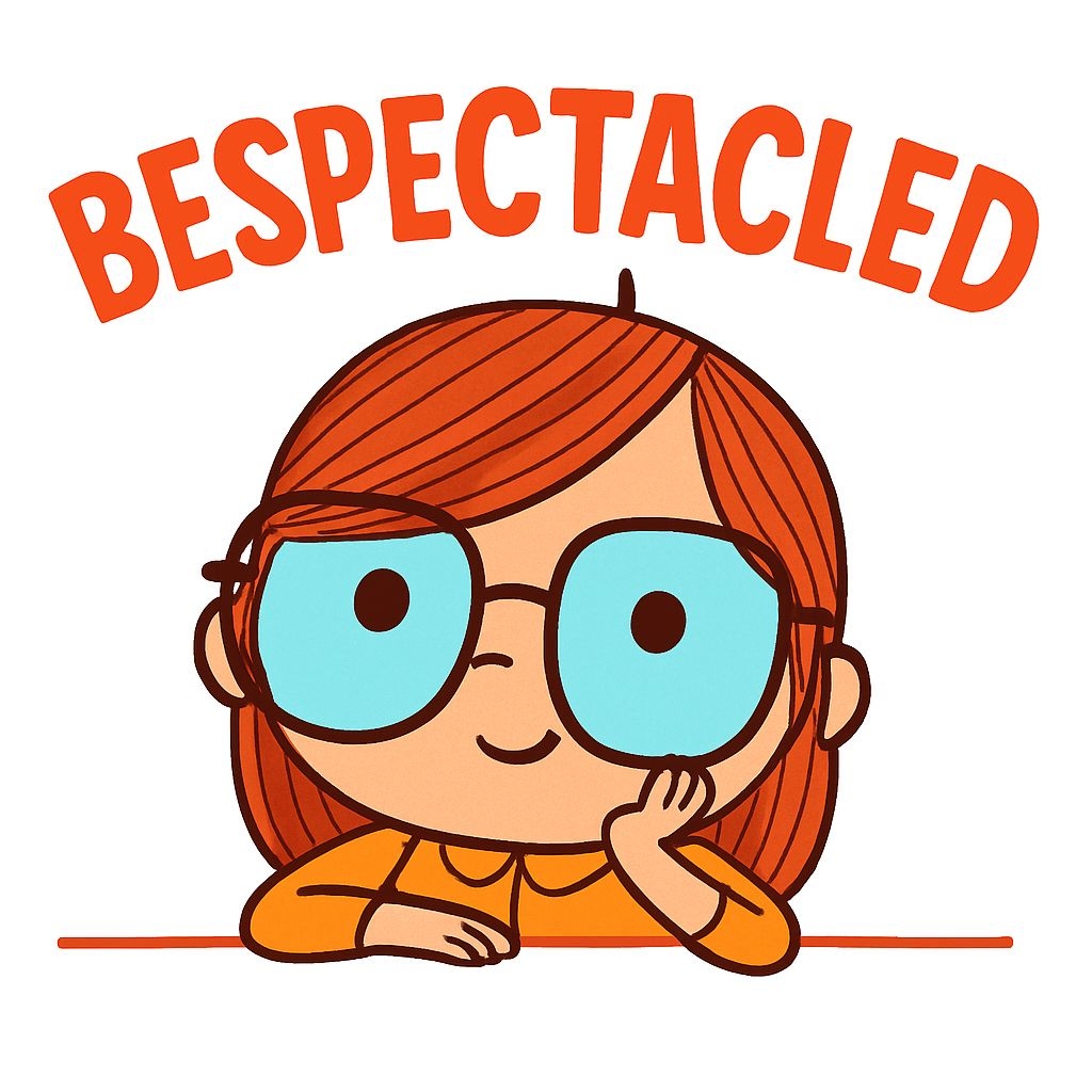 Cheerful Cartoon Bespectacled Character Illustration Mug
