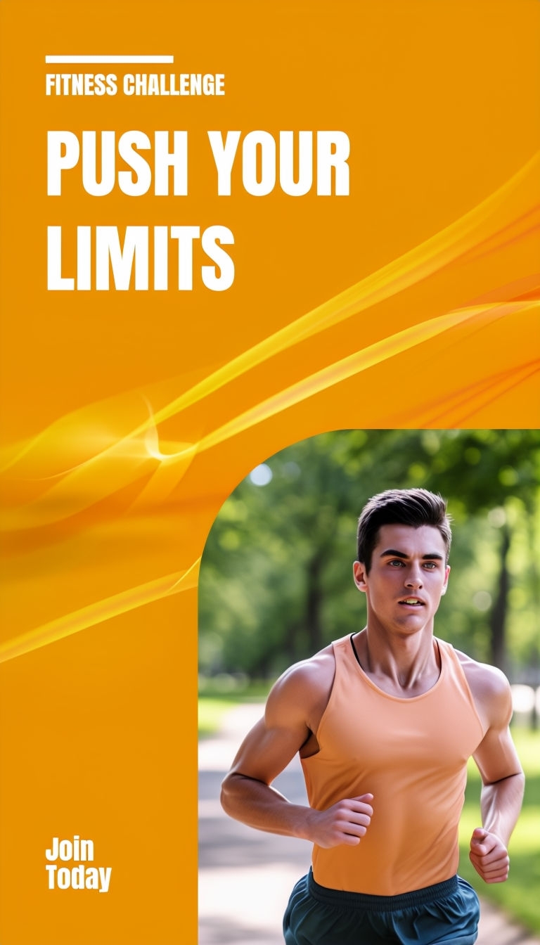 Dynamic Fitness Challenge Ad Design to Push Your Limits Ads