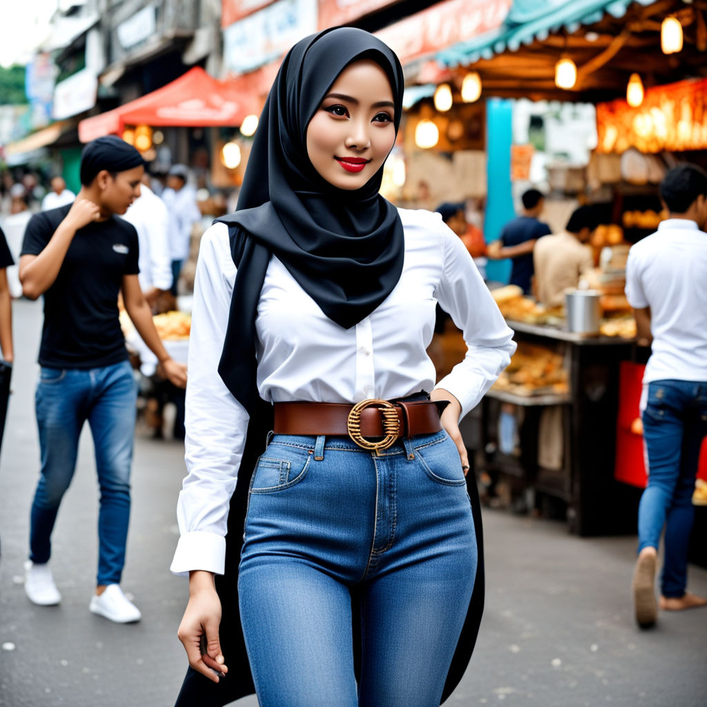 beautiful girl legs hips hijab