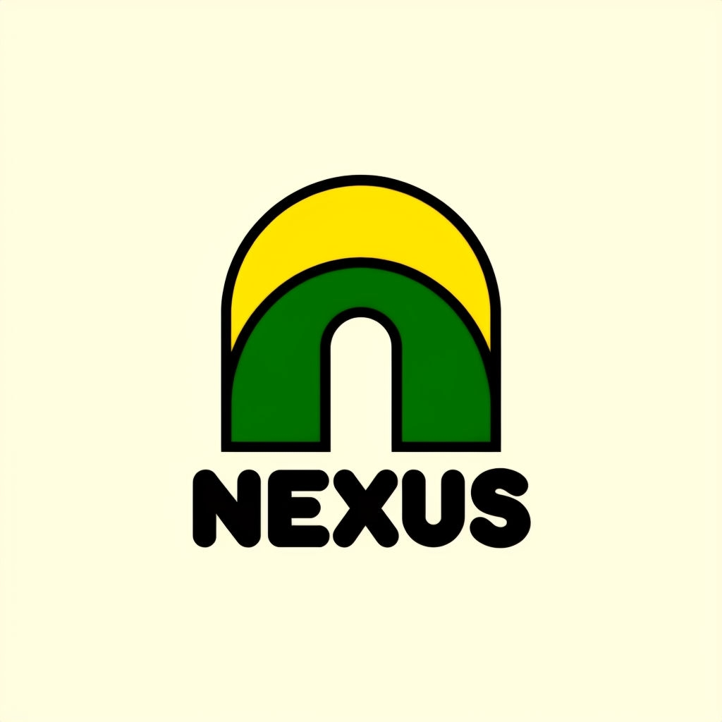 Modern Minimalist NEXUS Arch Logo Design