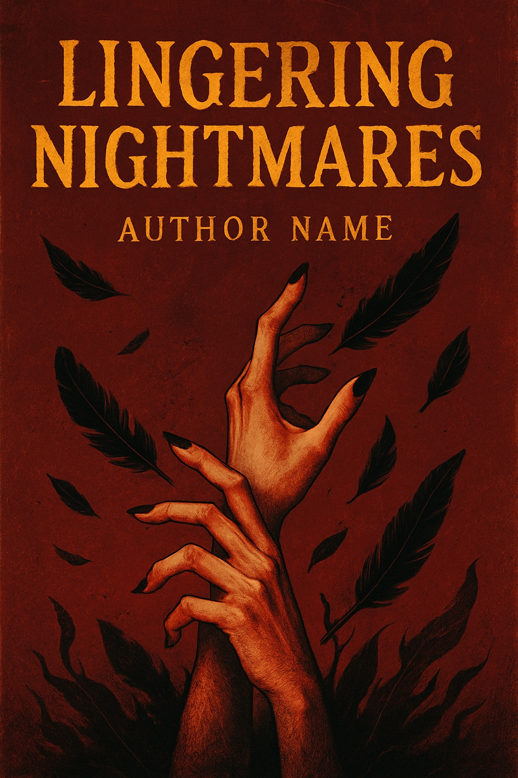 Lingering Nightmares Dark Fantasy EBook Cover Design