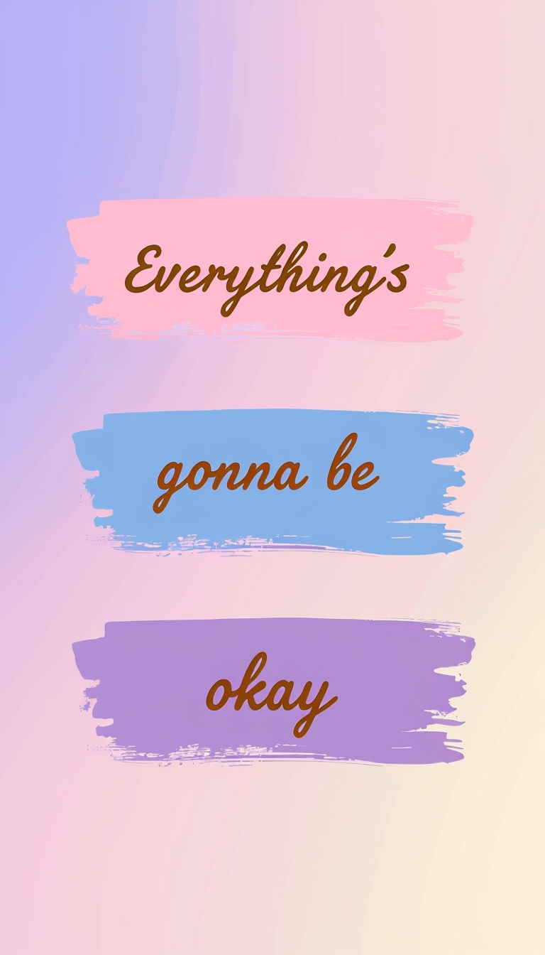 Inspirational Quote with Colorful Brushstroke Banners Phone Case Cover