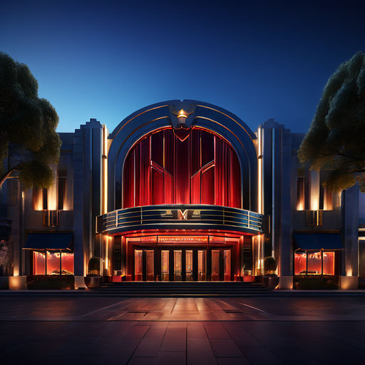 Cinema front facade by billie di - Playground