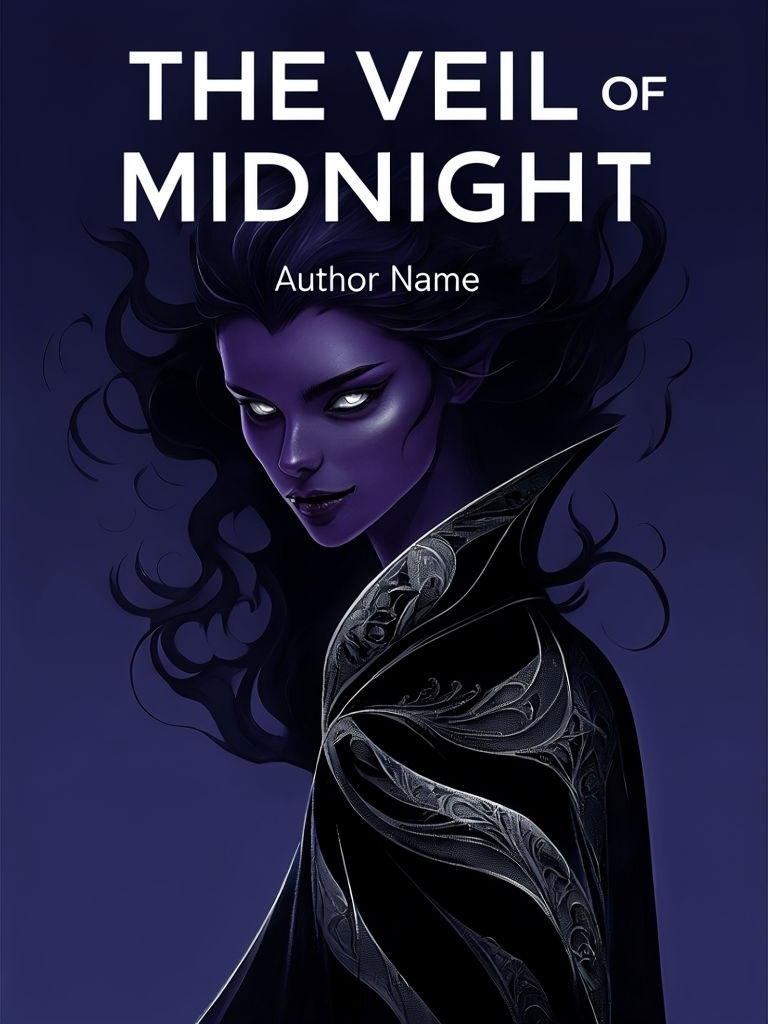 Mysterious Dark Figure on Minimalist Fantasy EBook Cover