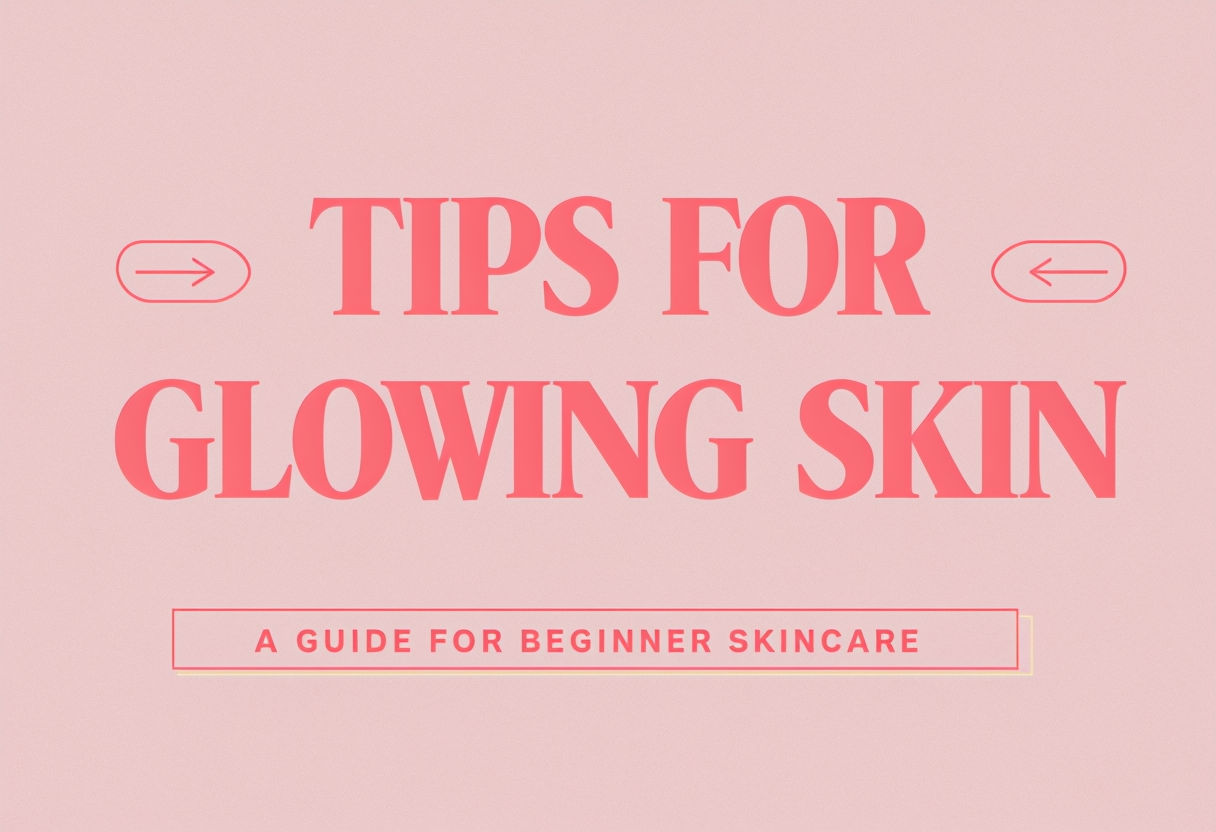 Minimalist Tips for Glowing Skin Skincare Guide Social Media Post