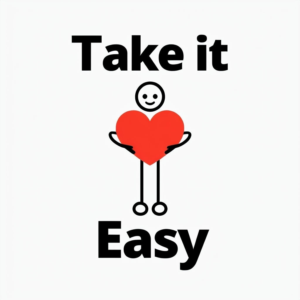 Minimalist Stick Figure Offering Heart Design T-Shirt