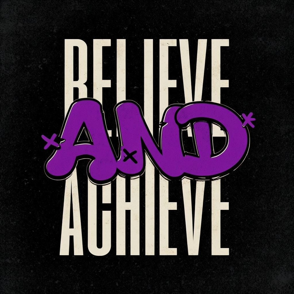 Inspirational Believe and Achieve Motivational T-Shirt