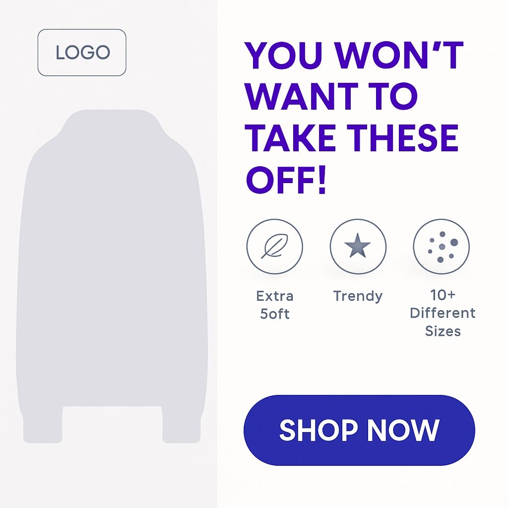 Modern Product Advertisement Layout with Eye-Catching Design Ads