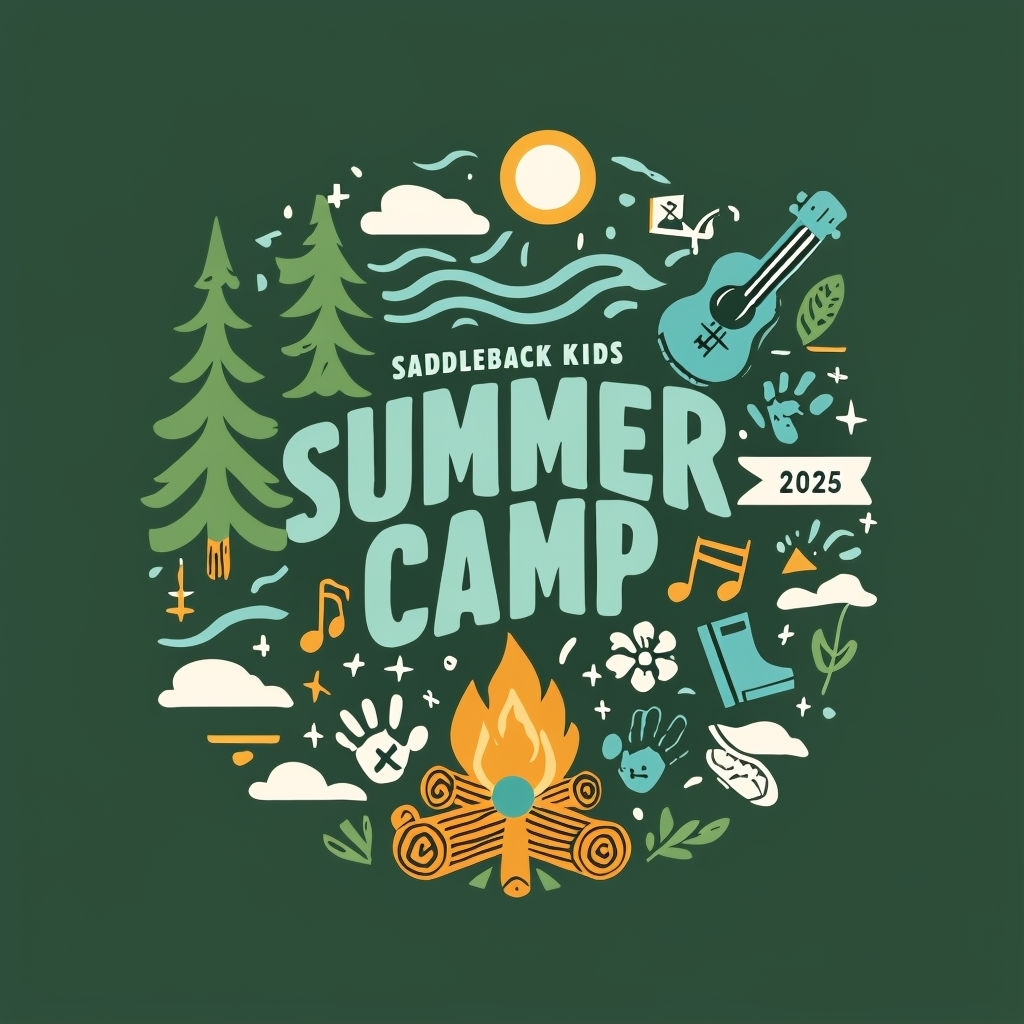 Saddleback Kids Summer Camp 2025 Playful Design T-Shirt