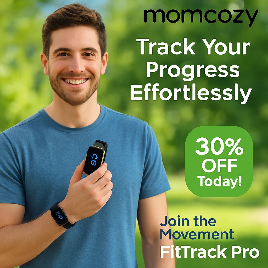 Vibrant Outdoor Fitness Tracker Ad with Call to Action Bubble Ads